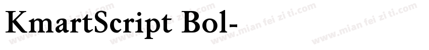 KmartScript Bol字体转换